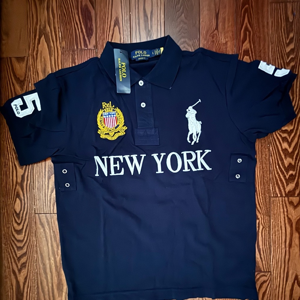 Polo by Ralph Lauren Men’s Dark Blue New York Polo Shirt